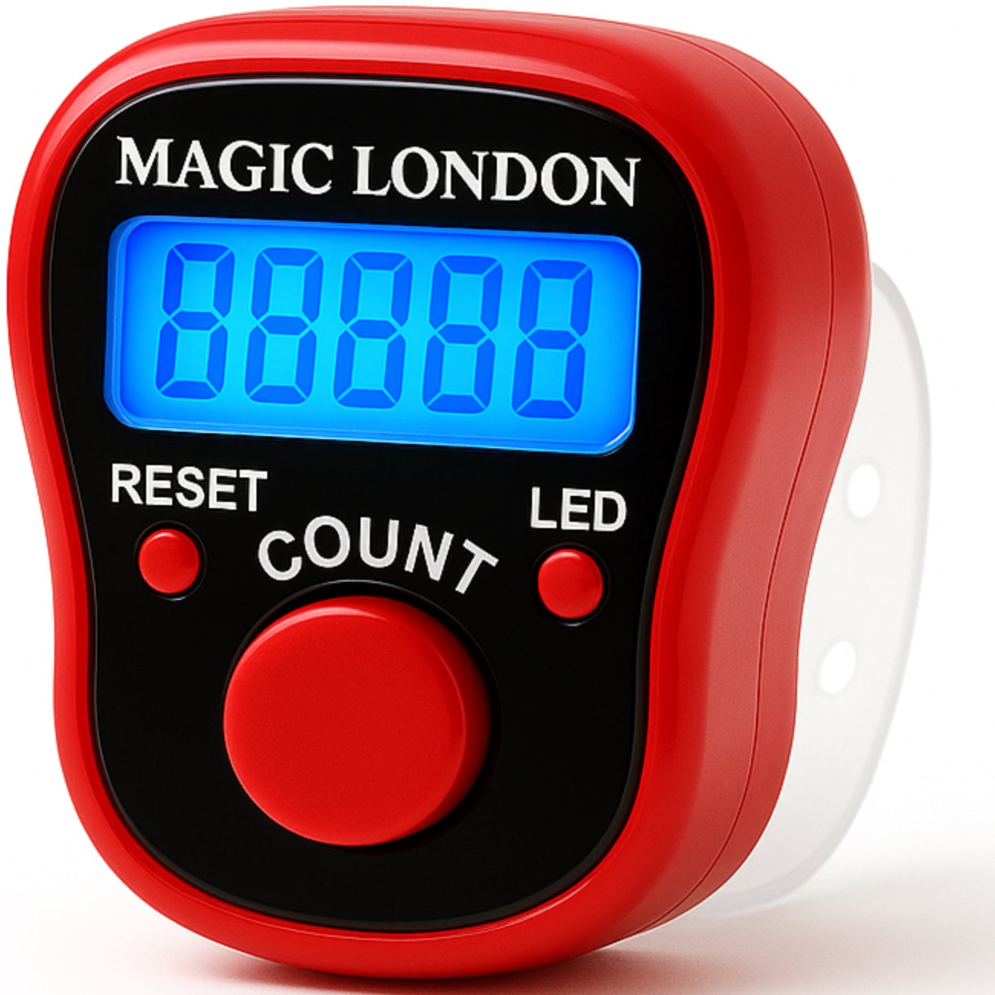 Magic London Digital LED Finger Tally Counter – Clicker for Prayer, Gym, or Inventory
