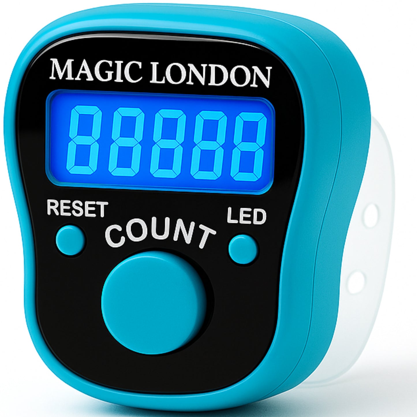 Magic London Digital LED Finger Tally Counter – Clicker for Prayer, Gym, or Inventory