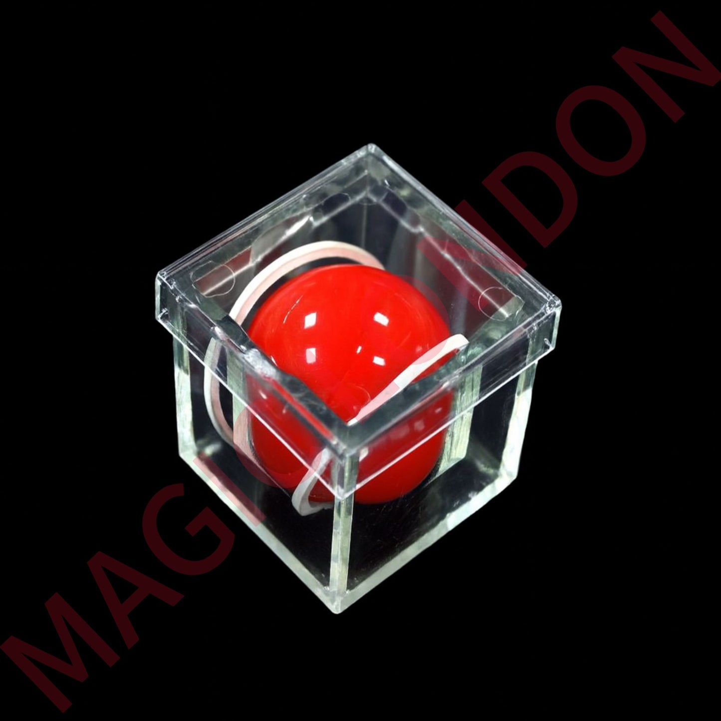Mysterious Ball Go into the Crystal Box Illusion Magic Trick Prop Toy for Kids