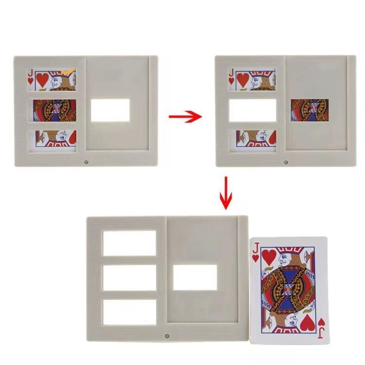 Zig Zag Photo Frame Magic Tricks Cut Card Restore Illusion Magic Prop Toy Easy