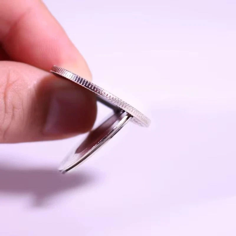 Classic Close-Up Magic Flipper Coin Trick Gimmick Prop Metal Folding Coin