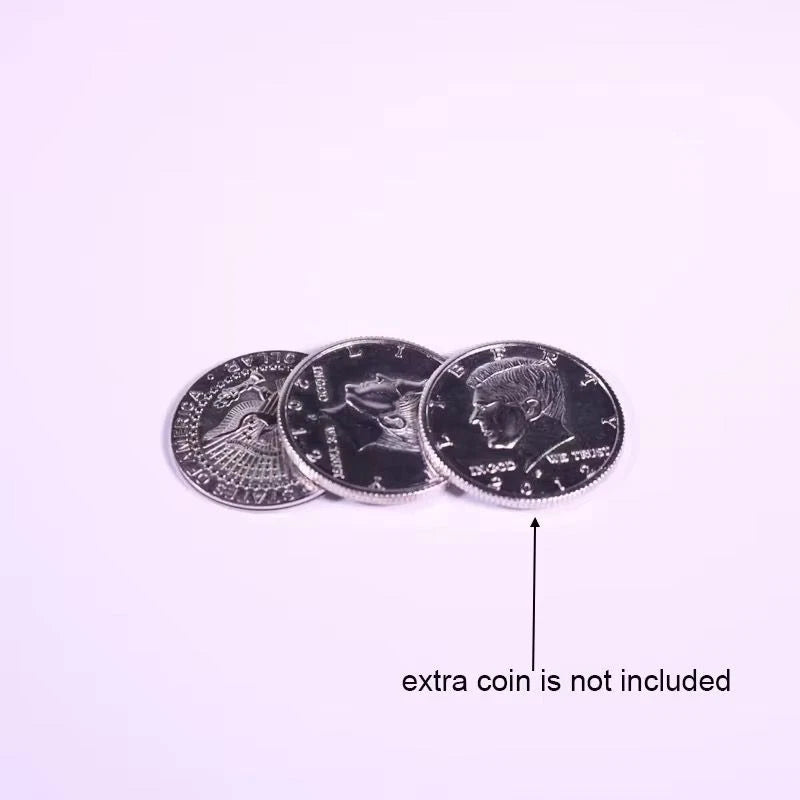 Classic Close-Up Magic Flipper Coin Trick Gimmick Prop Metal Folding Coin