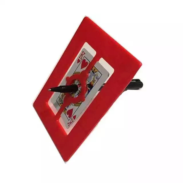 Classic Magic Penetrate Through Glass Close Up Magic Trick Show Prop