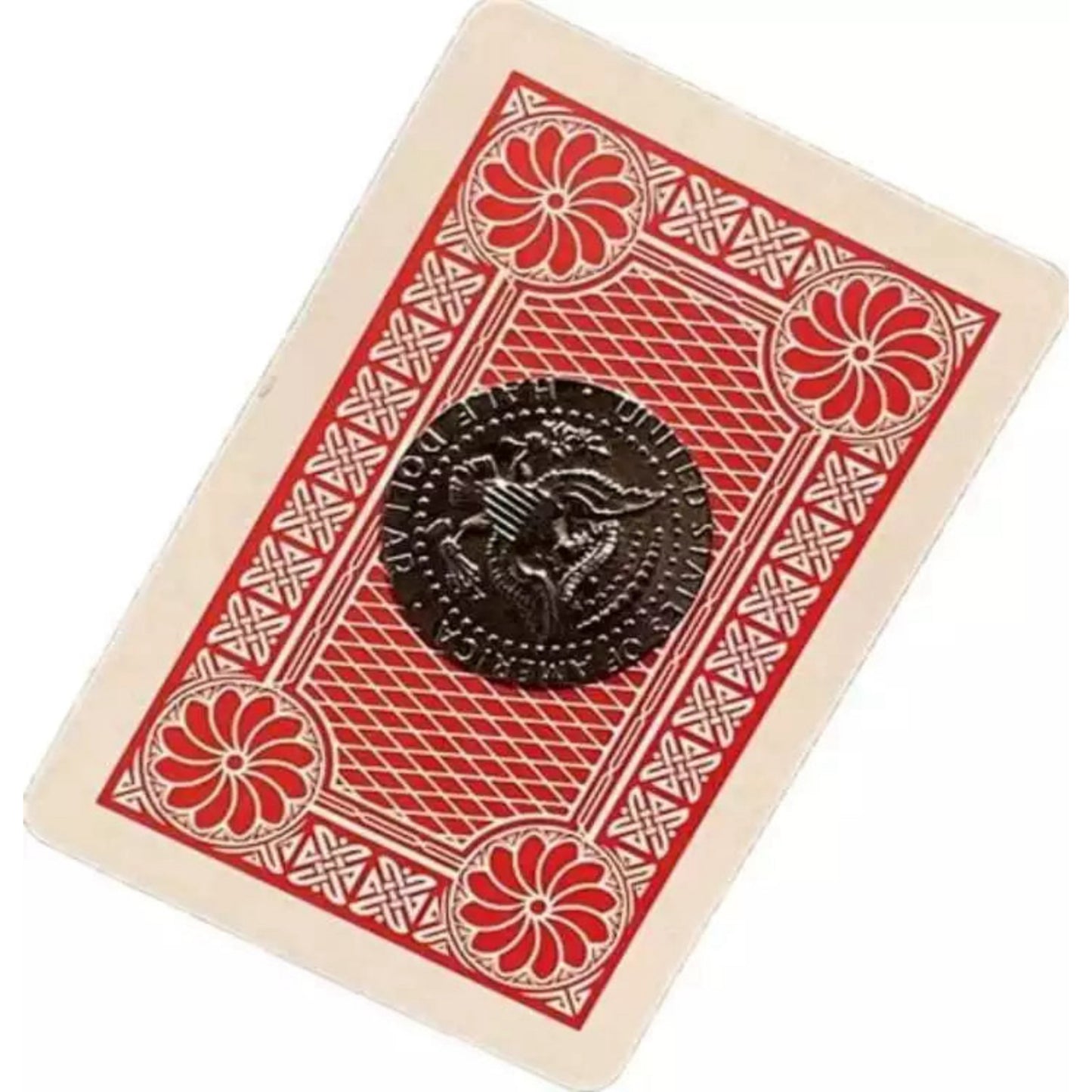 2X Magnetic Playing Cards Make Coins Vanish Easy Gimmick Card Card Trick