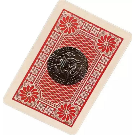 2X Magnetic Playing Cards Make Coins Vanish Easy Gimmick Card Card Trick