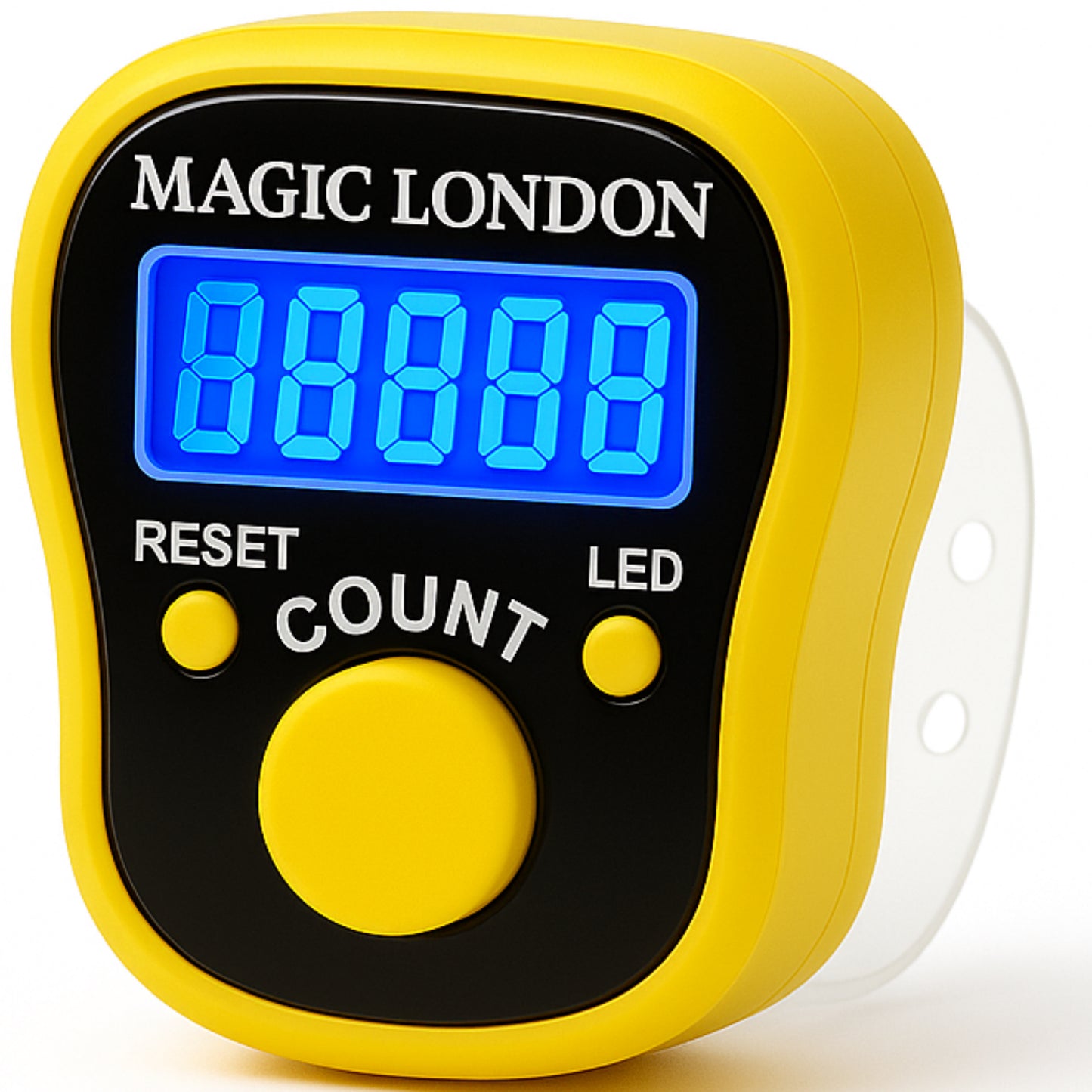 Magic London Digital LED Finger Tally Counter – Clicker for Prayer, Gym, or Inventory
