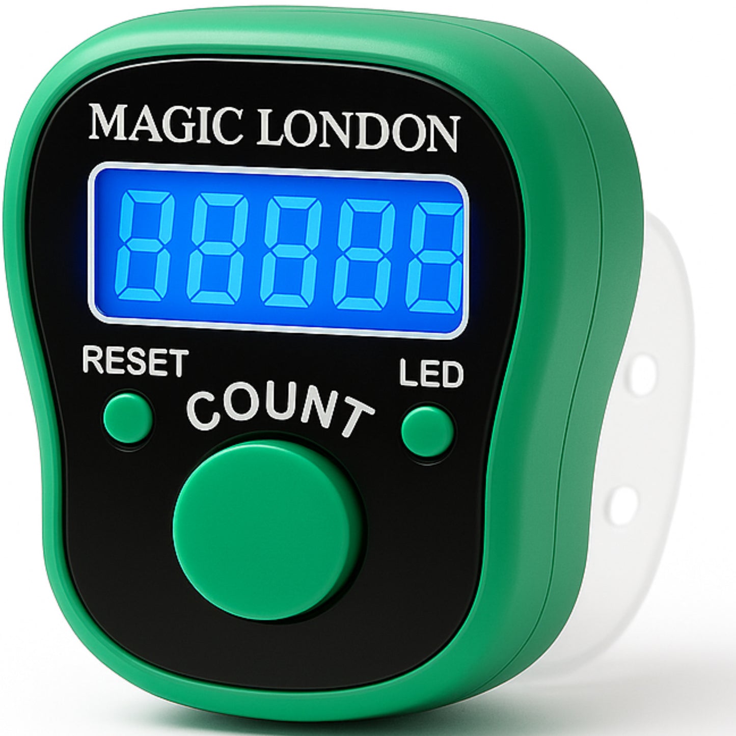 Magic London Digital LED Finger Tally Counter – Clicker for Prayer, Gym, or Inventory