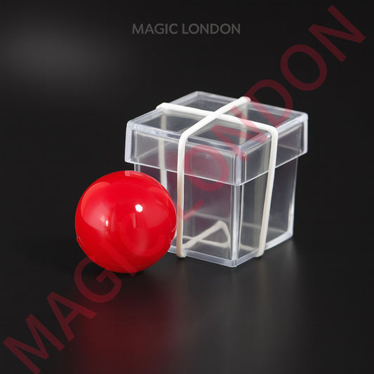 Mysterious Ball Go into the Crystal Box Illusion Magic Trick Prop Toy for Kids