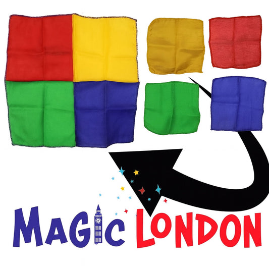 1x Thumb Tip Blendo Finger Magic Trick Silk Vanish 4 Colour Silk