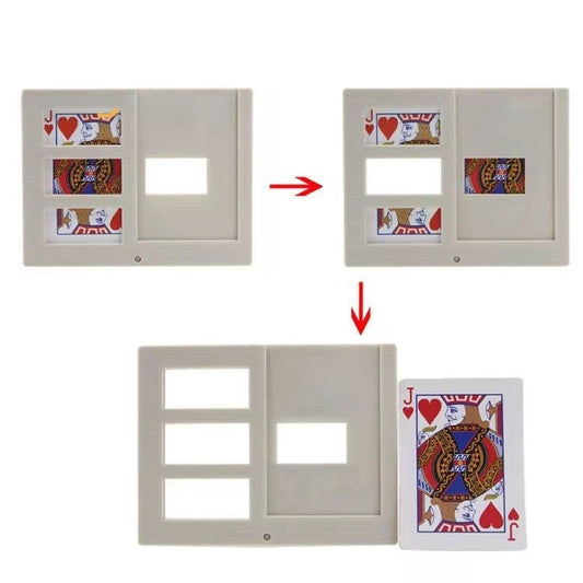 Zig Zag Photo Frame Magic Tricks Cut Card Restore Illusion Magic Prop Toy Easy