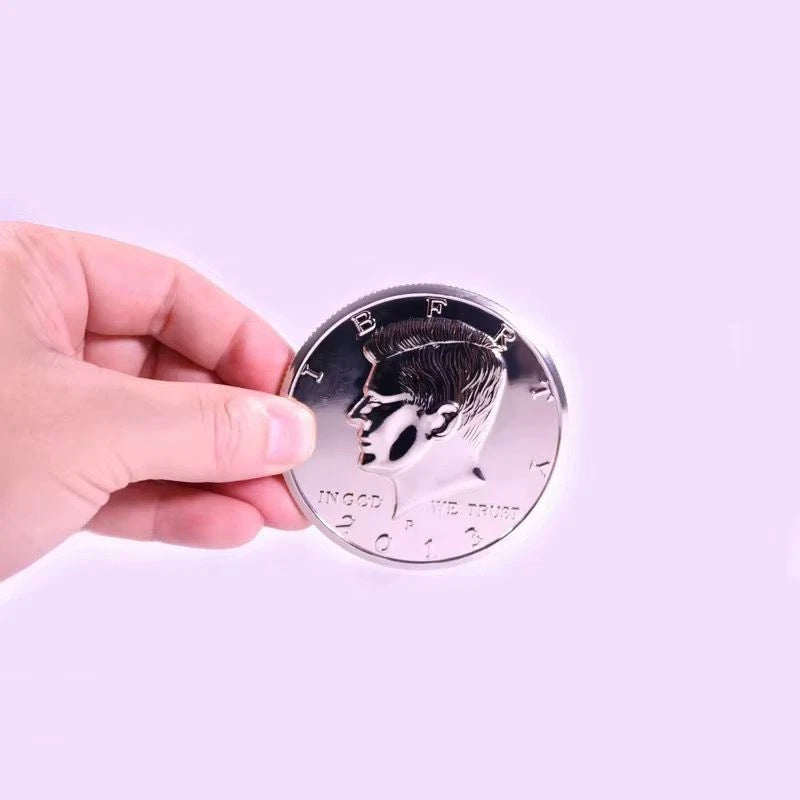 Close up Magic Large Joker Coin Prop Tricky Big Coin Gimmick Prop