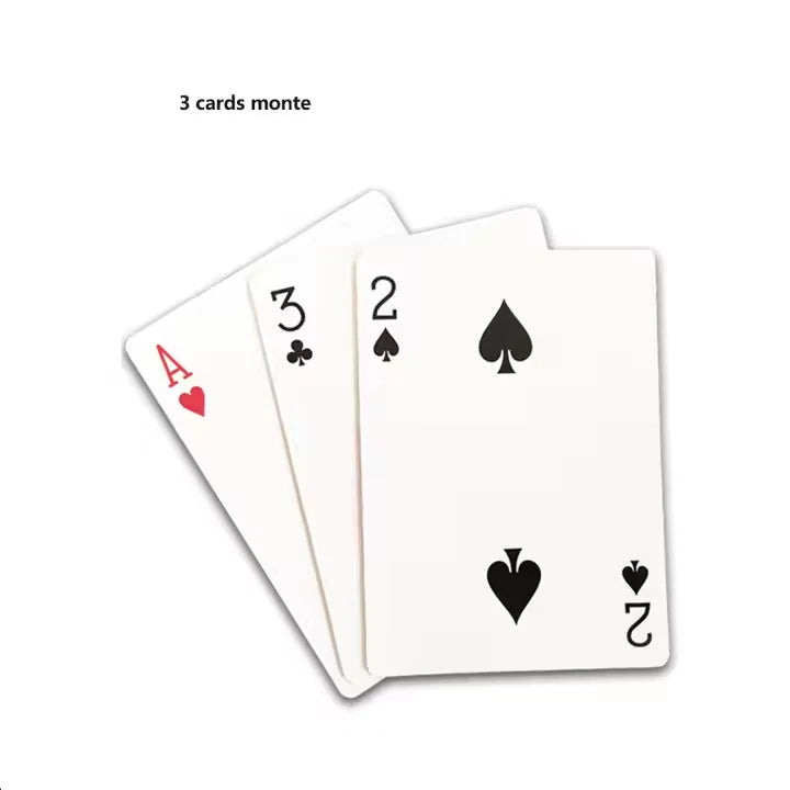 BrilliantMagic 3 Cards Monte Classic Magic Cards Trick Playing Card Trick Magic