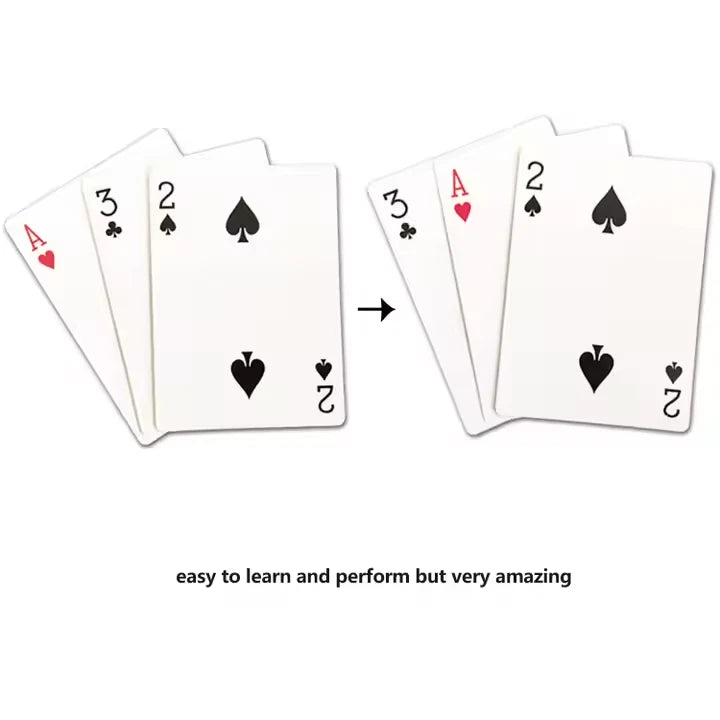 BrilliantMagic 3 Cards Monte Classic Magic Cards Trick Playing Card Trick Magic