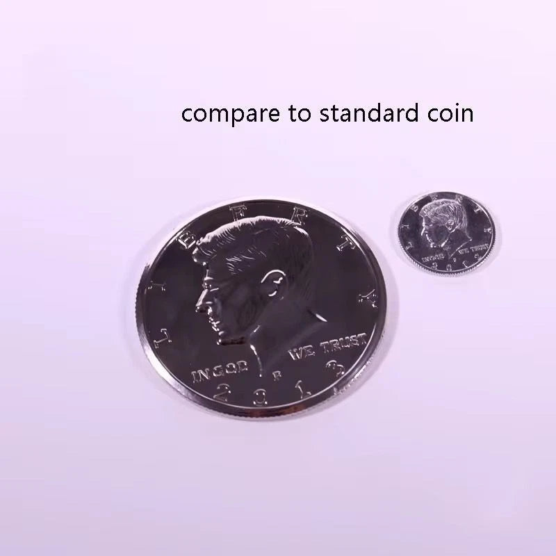 Close up Magic Large Joker Coin Prop Tricky Big Coin Gimmick Prop